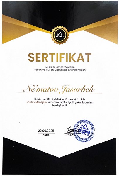 Менеджер по продажам